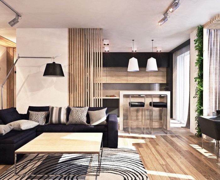 A Contemporary Apartment with Lots of Open Space