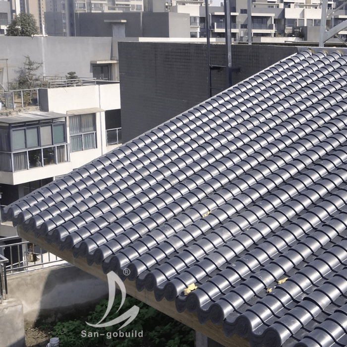 Chinese Traditional Roofing Tiles High Polymer Synthetic Roof Tiles for ...